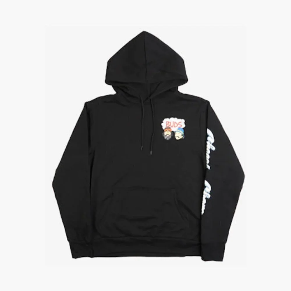 MENS CHEECH AND CHONG HOODIE JOGGER SET BLACK SIZE: M NEW